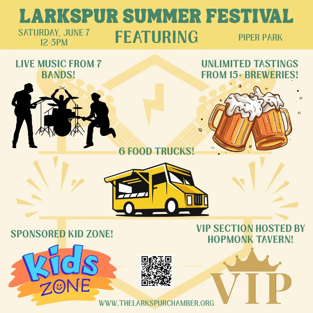 Battle Of The Dad Bands on Saturday, June 7th 12-5pm at Piper Park in Larkspur
