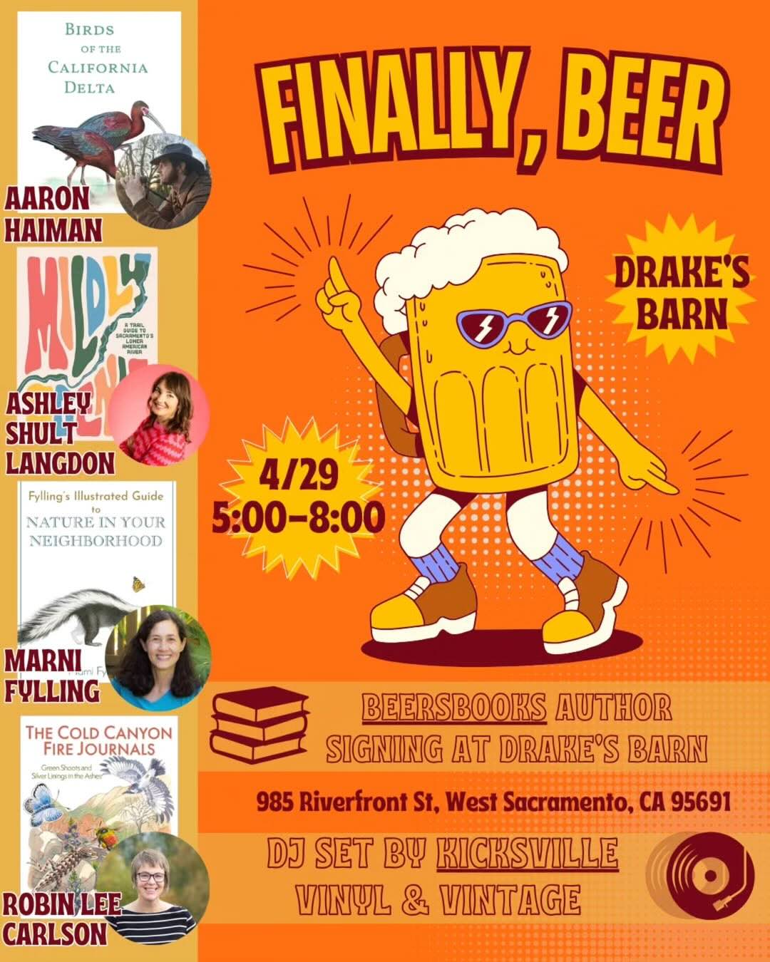 Finally, Beer Bookshop Pop-Up with beers Books Tuesday, April 29th at Drake's: The Barn