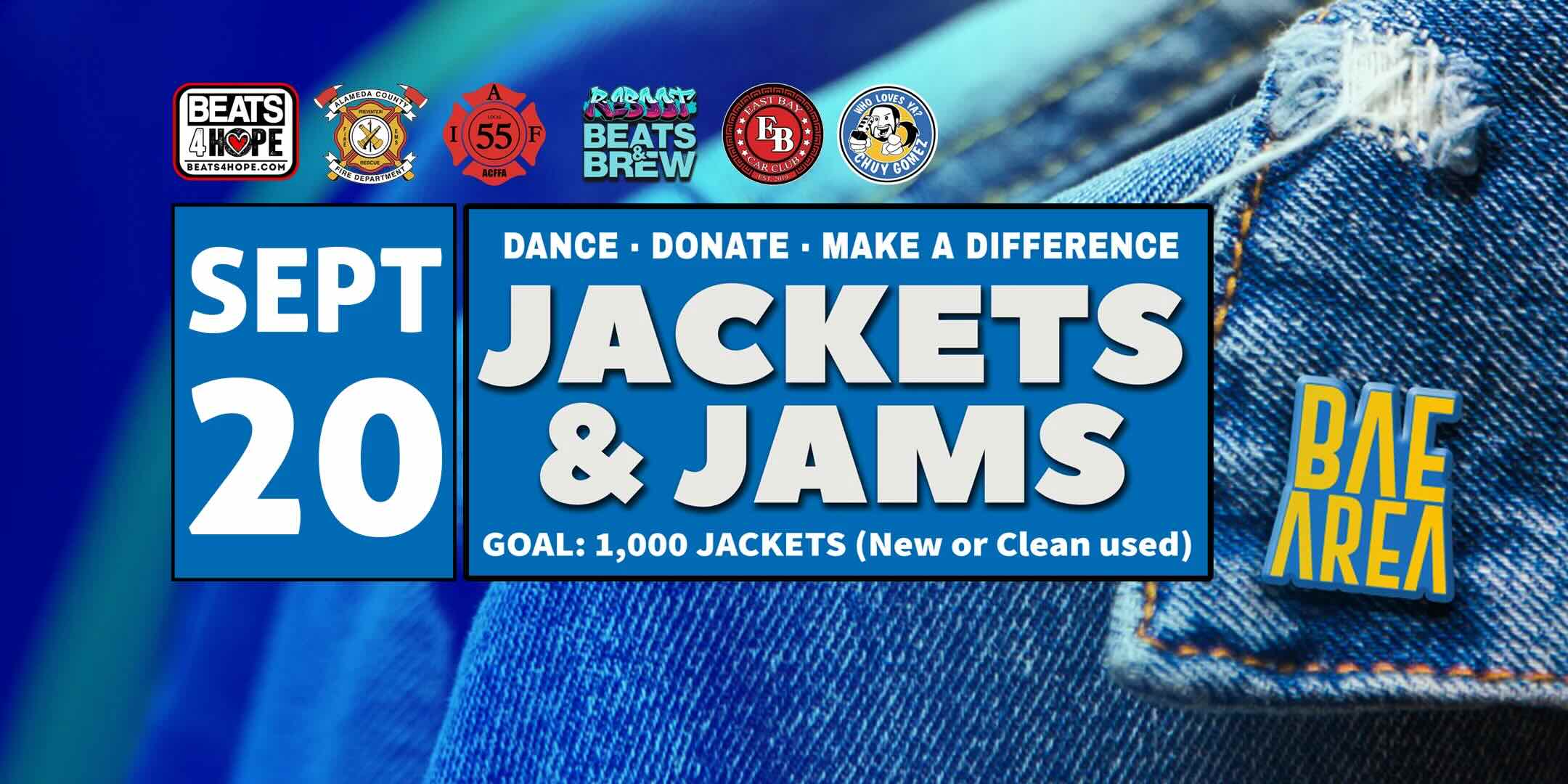 Jackets & Jams on Sunday, September 20th at Drake's Barrel House