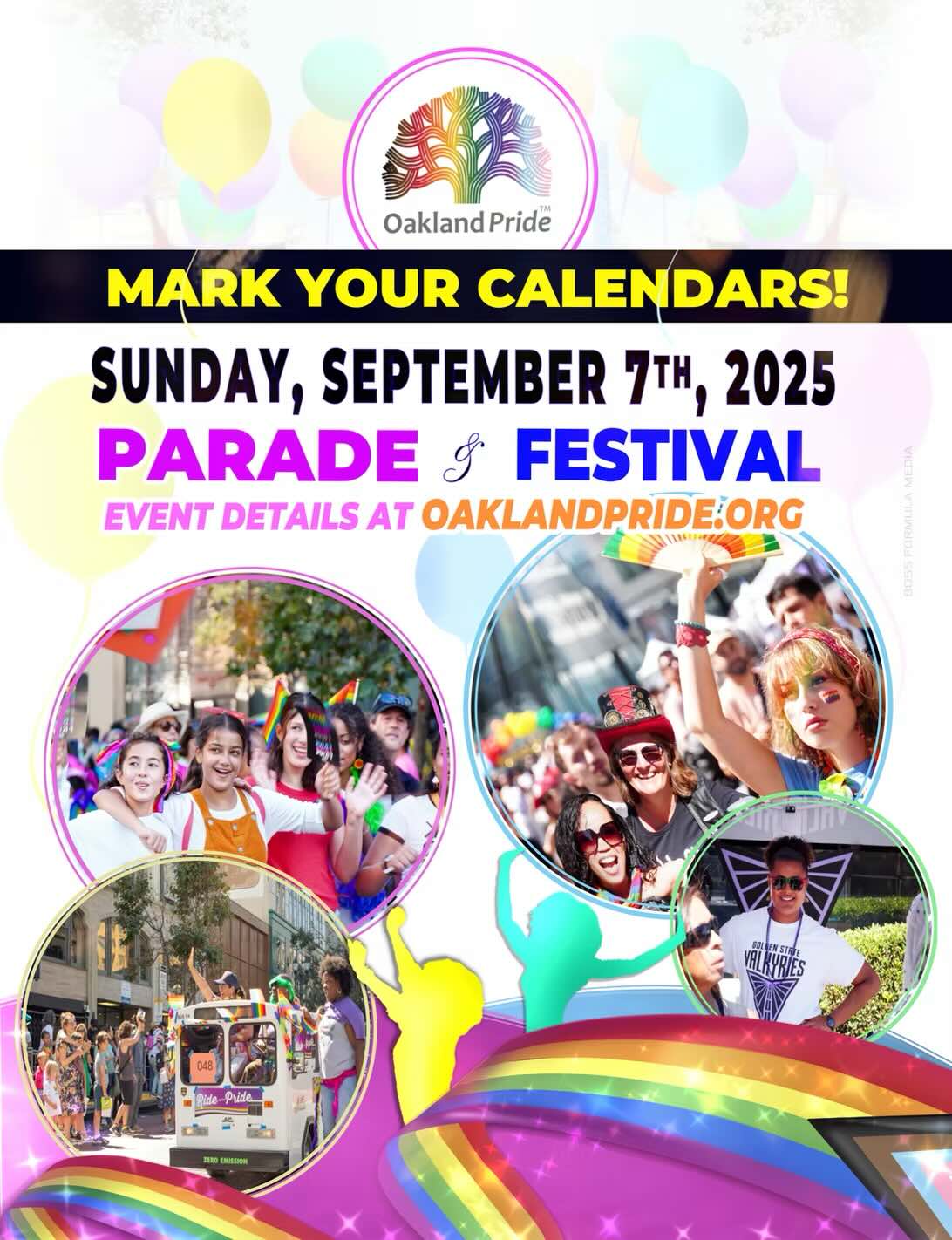 Oakland Pride Parade & Festival on Sunday, September 7th