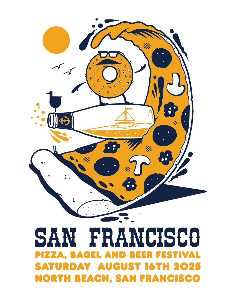 San Francisco Pizza, Bagel & Beer Festival on Saturday, August 16th at San Francisco Italian Athletic Club
