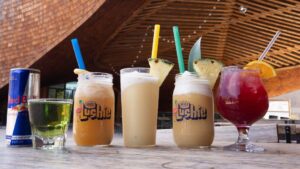 Incredible Duck Shooter, Jameson & the Giant Peach Lushie, Dole Whip Lushie, Tequila Sangria