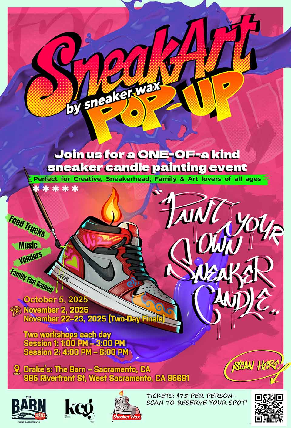 SneakART Pop Up by Sneaker Wax at Drake's: The Barn