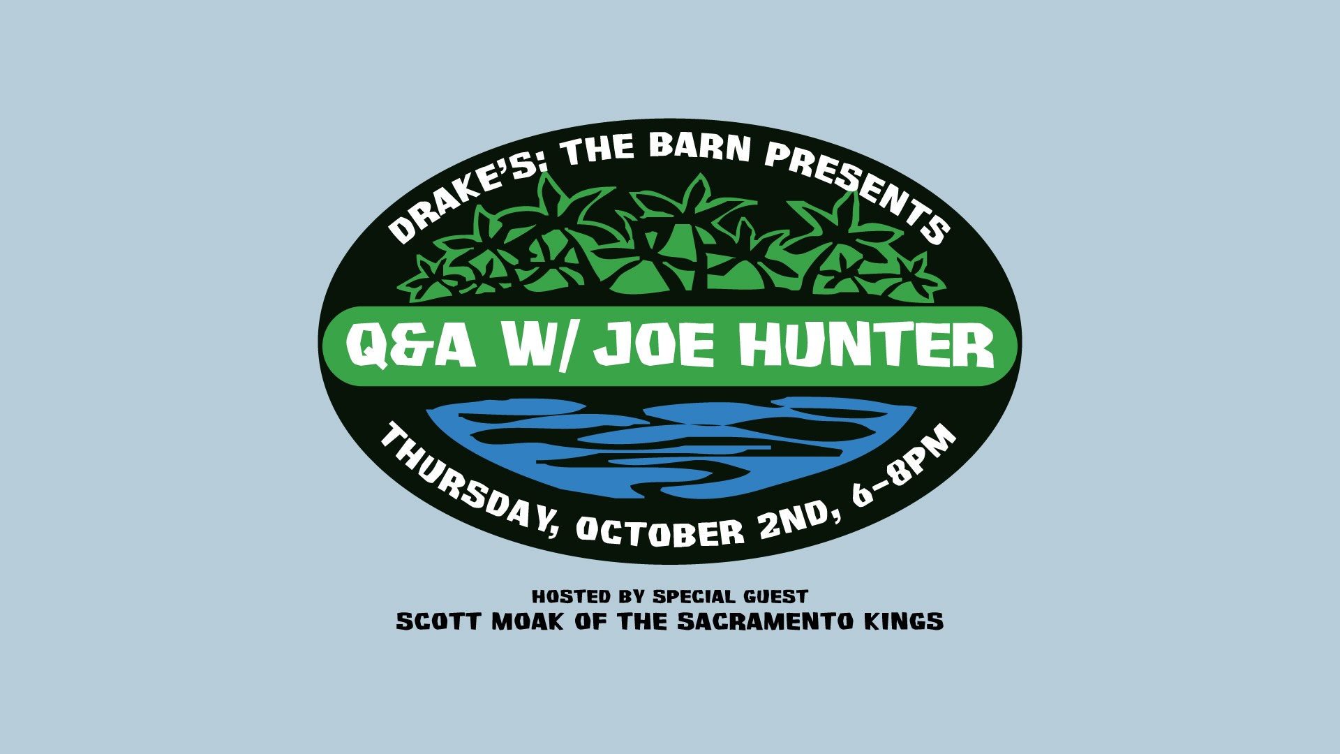 Joe Hunter Q&A on Thursday, October 2nd at Drake's: The Barn