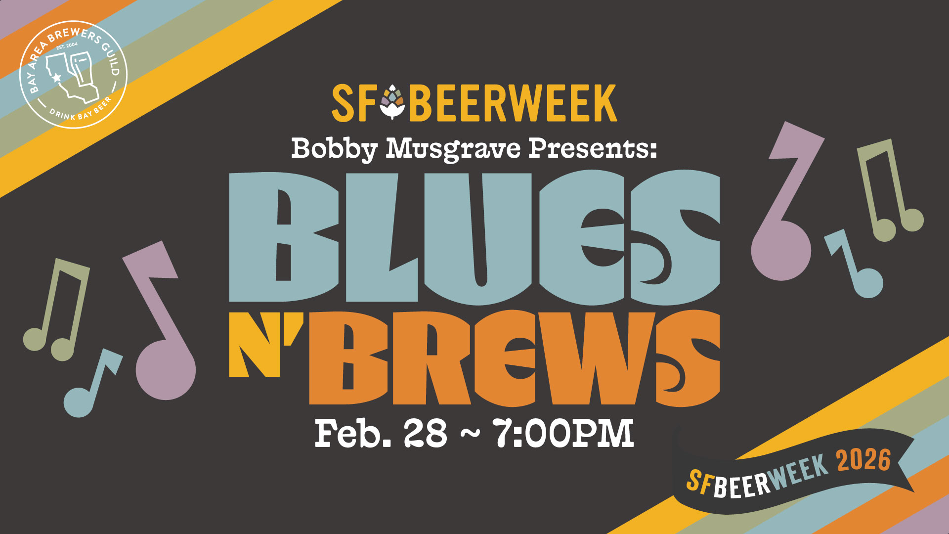 Bobby Musgrave Presents Blues N Brews Saturday, February 28th