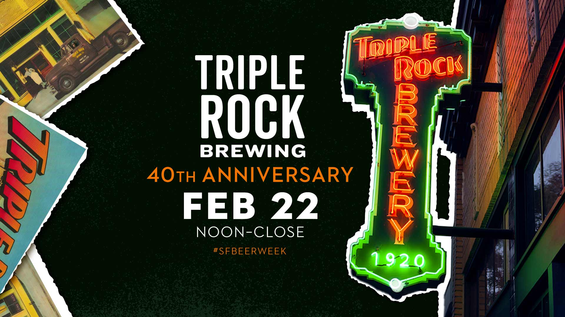 Triple Rock Brewing 40th Anniversary Celebration Sunday, February 22nd