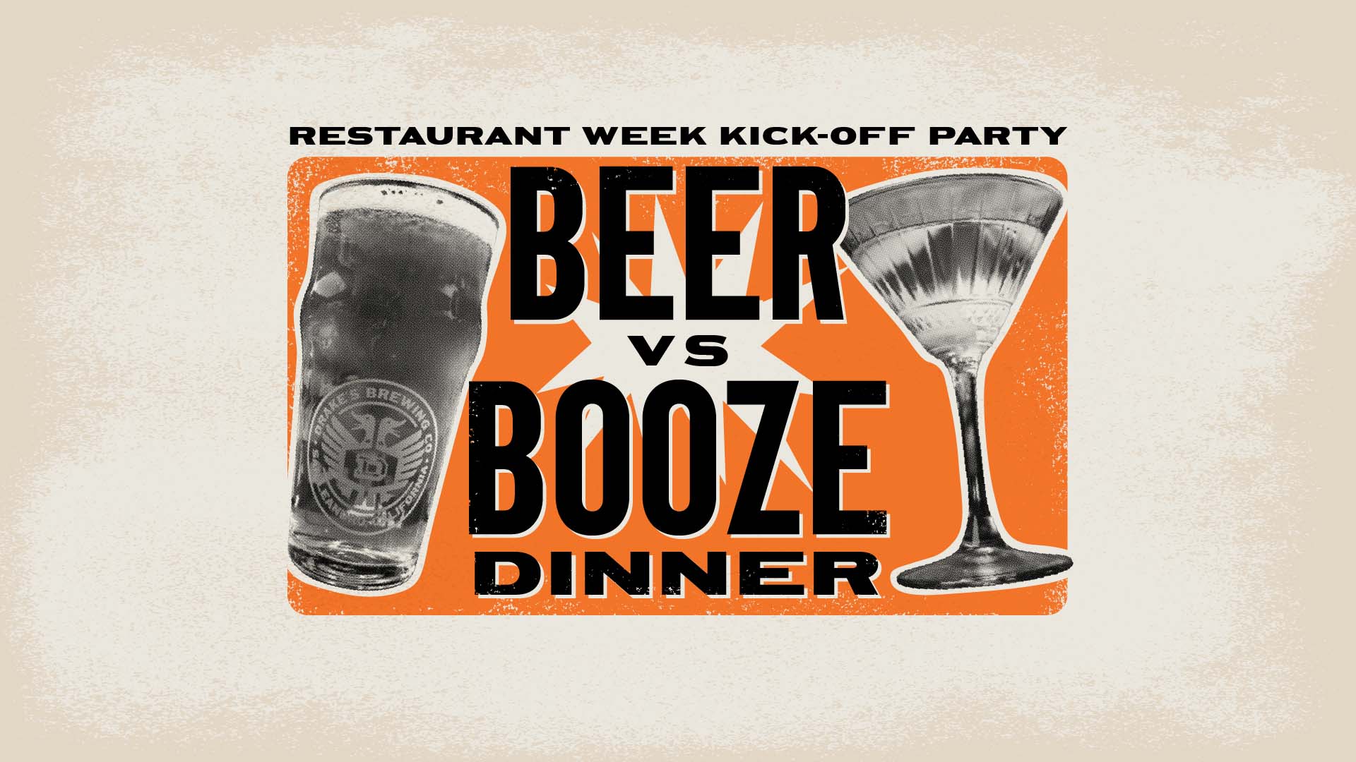 Beer vs. Booze Dinner Oakland Restaurant Week Kick-Off Party