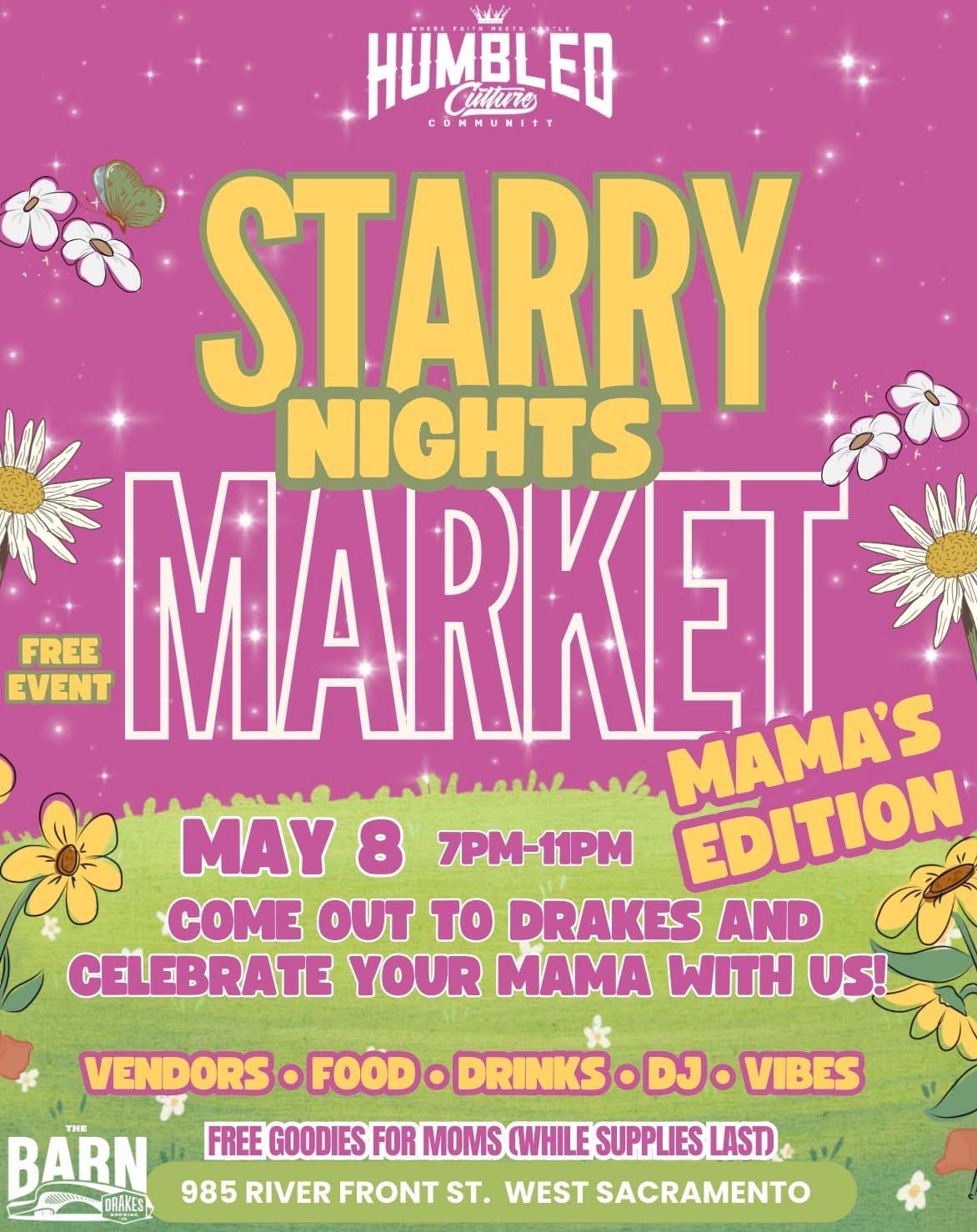 Humbled Culture Starry Night Market Friday, May 8th at Drake's: The Barn